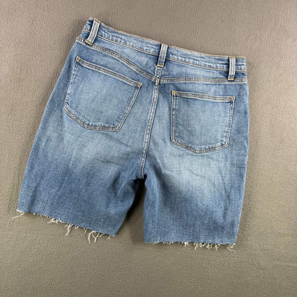 Ceros Denim Shorts Women 32 Blue Jean Shorts Raw Hem Casual Beach Resort - Picture 2 of 9